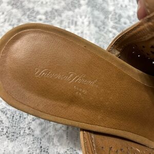 Universal Thread-Women's Milliana Heeled Sling Back Cut Out Boots Brown Size 8